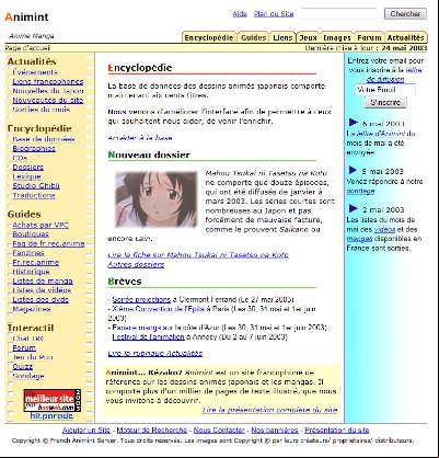 Accueil 2003